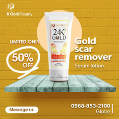 24K GOLD SCAR REMOVER SERUM LOTION 3 pcs 1500 FREE SOAP